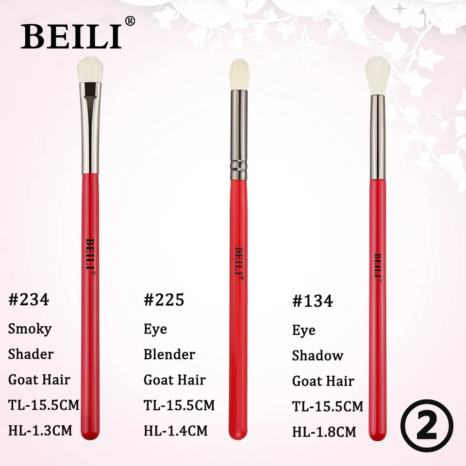 baf Ambe PCS Eye BEILI Pofessional Makeup Bushes Set Eyeshadow Bush Cosmetics Eyeshade Eyebow Eyeline Natual Hai Make Up shadow shade bow