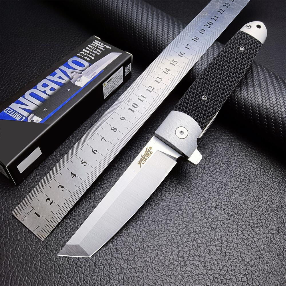 Tanto Blade 26T Oyabun Flipper Knife G10 Handles Outdoor Survival hunting Camping Pocket Knives EDC AD20.5 Tools 17T AK47 26sxp Code SR1 17DB