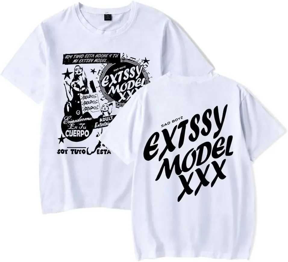 Men's T-Shirts Junior H Sad Boyz Tour Merch Tee Summer Women Men Fashion Casual Crewneck Short Sleeve T-Shirts Y240522