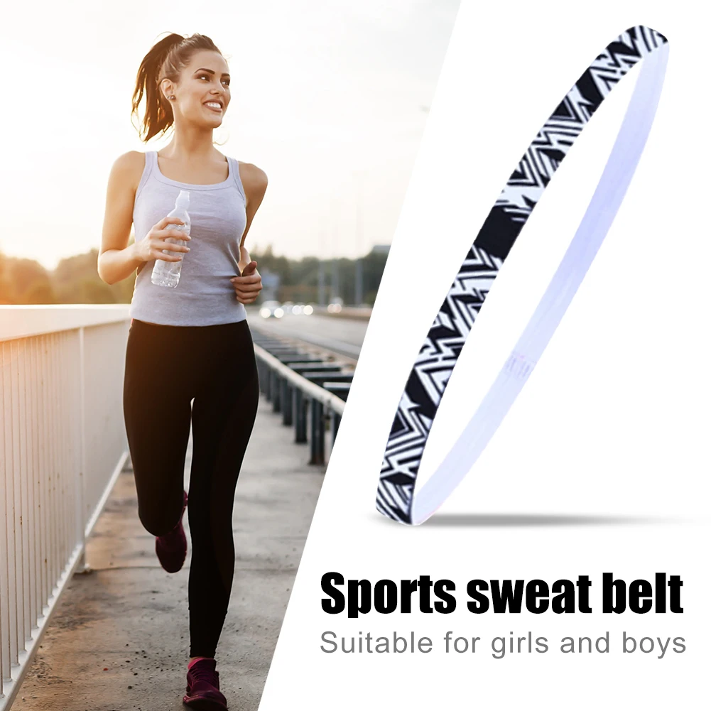 hot sale Women Men Yoga Hair Bands Sports Headband Anti-slip Running Elastic Sweatband Jogging Workout Hair Accessories