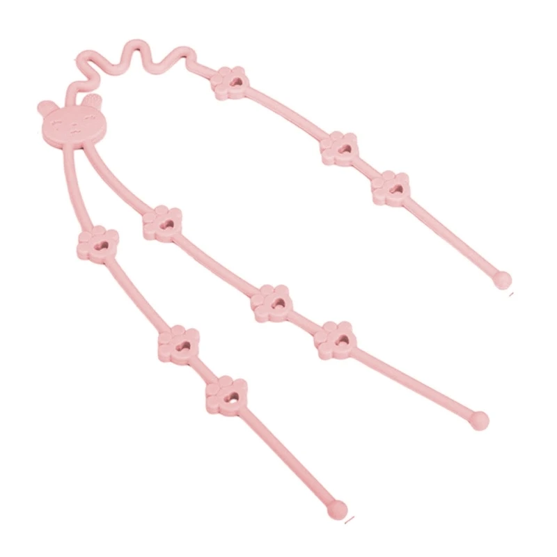 d Baby Chain Toddlers Soother Anti drop Rope Pacifier Strap Silicone Teether Toy Dummy Supplies