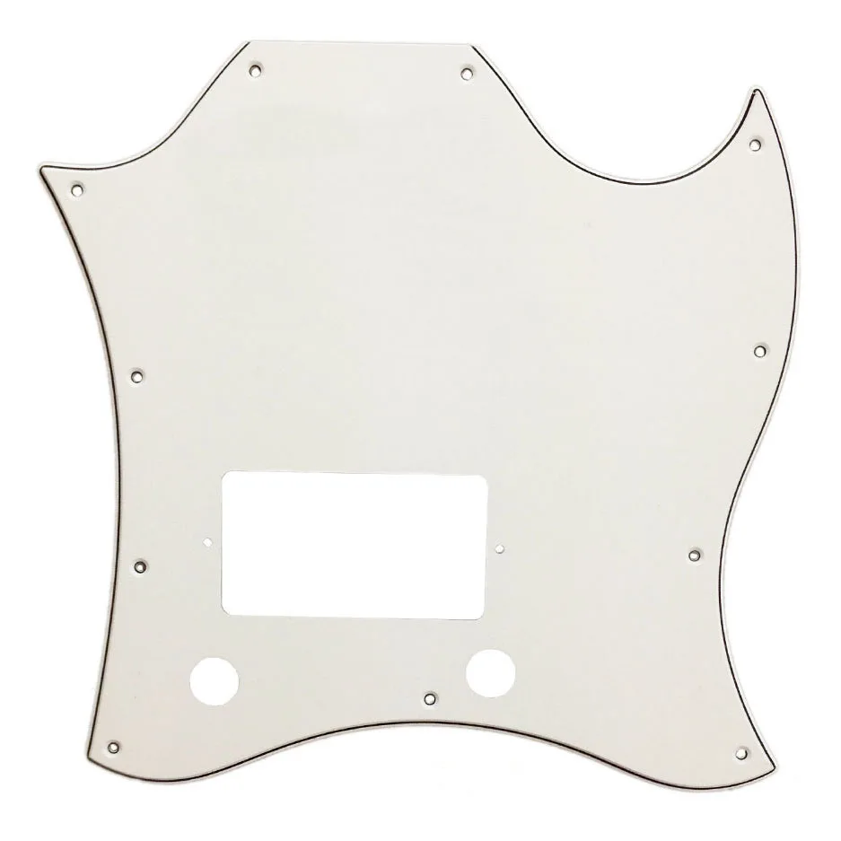 Pleroo Guitar Parts - For Gib Standard SG Full Face Guitar Pickguard Route Bridge PAF Humbuckers Scratch Plate