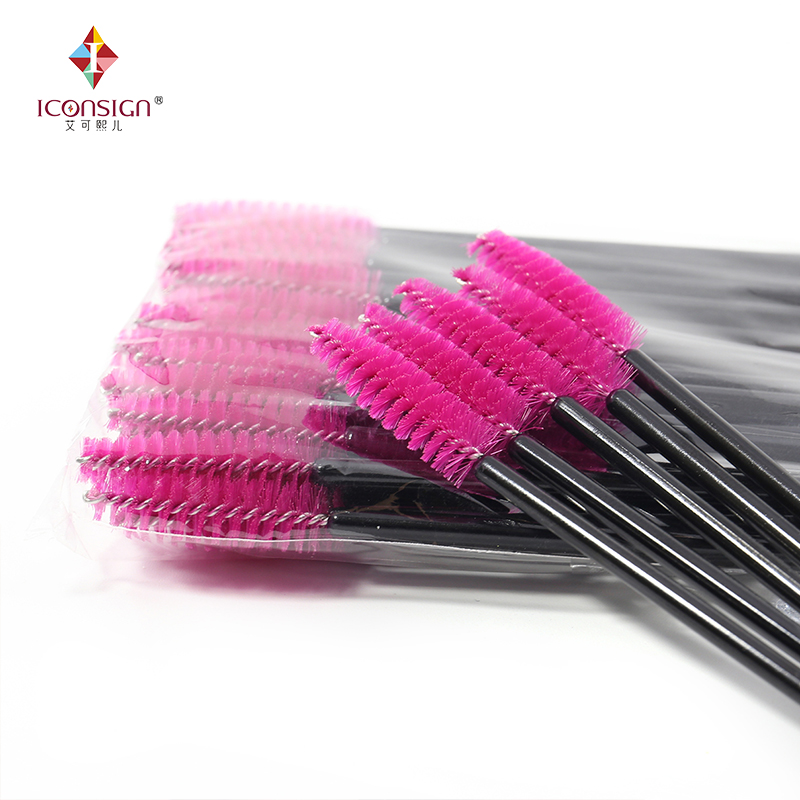 d Brushes Pieces Bag Soft Plastic Mini Disposable Eyelash Eyebrow Brush Wands Makeup Cosmetic Mascara Tools Length mm