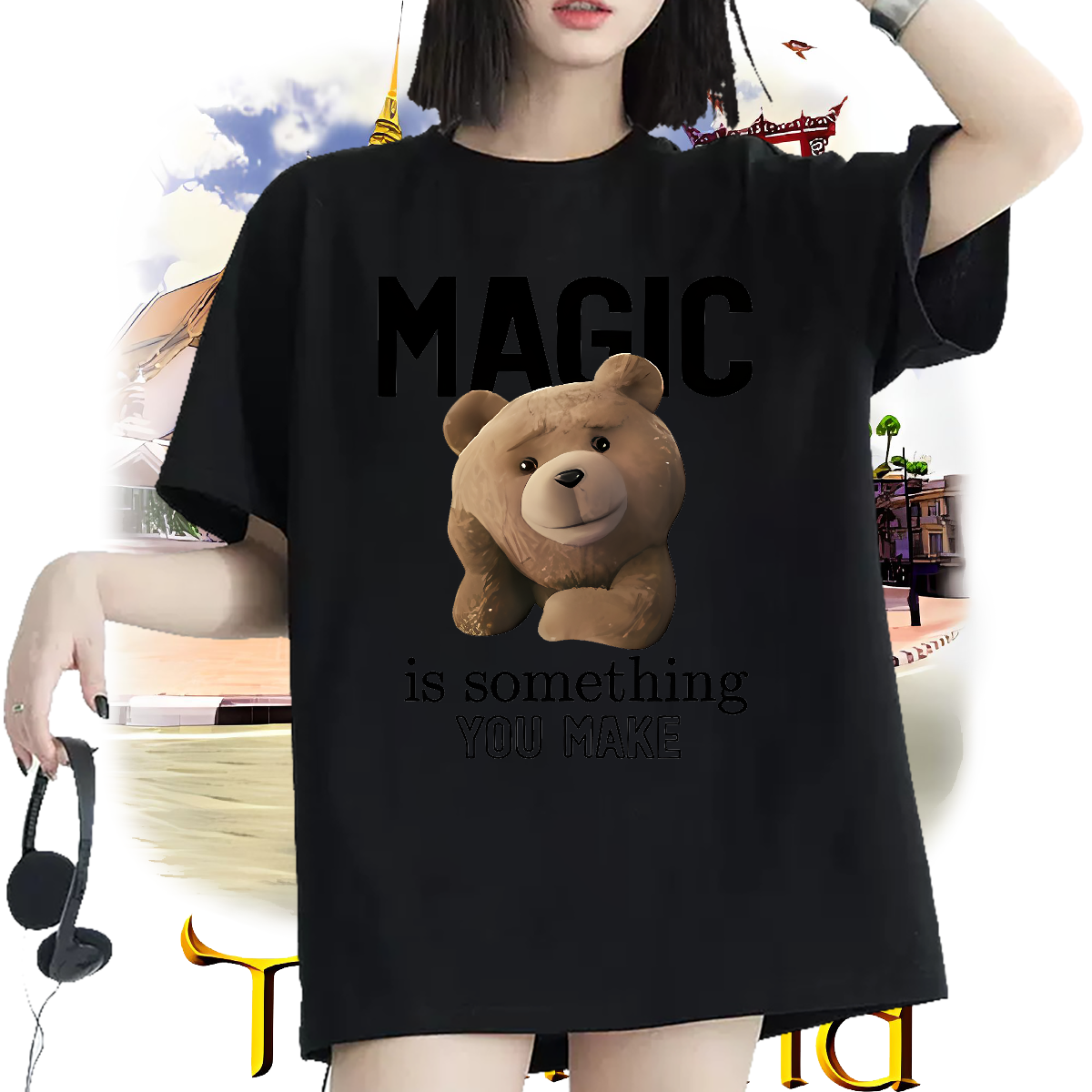 Stylist Woman T Shirts Cotton Breathable Soft Hip Hop Street Women Tshirts DIY Logo Designer Tops Tees