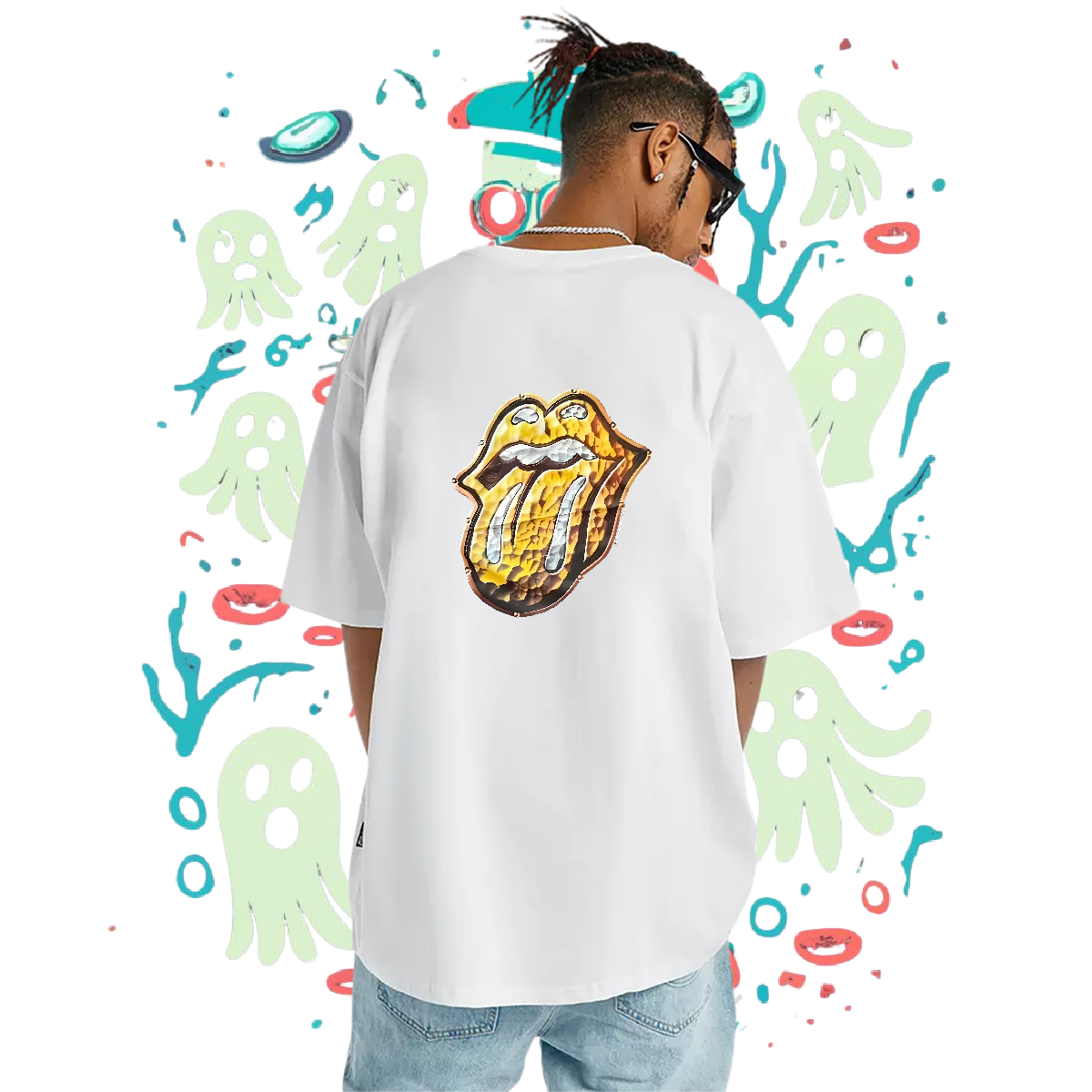 High Quality T Shirts Men Breathable Short Sleeve Hip Hop Street Tshirts DIY Printed 2024 Clothes