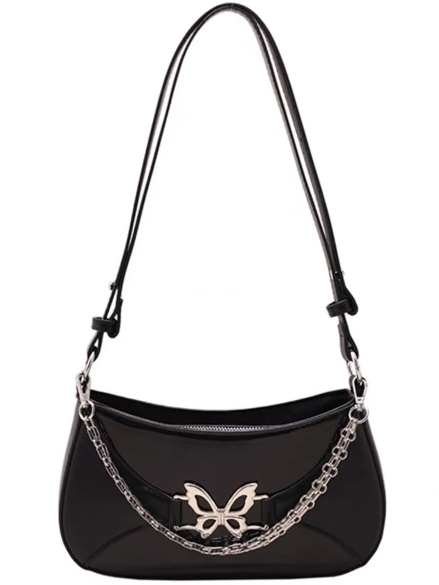 Designer women's bag niche fashion high-quality single shoulder underarm bag women's summer silver mini crossbody bag