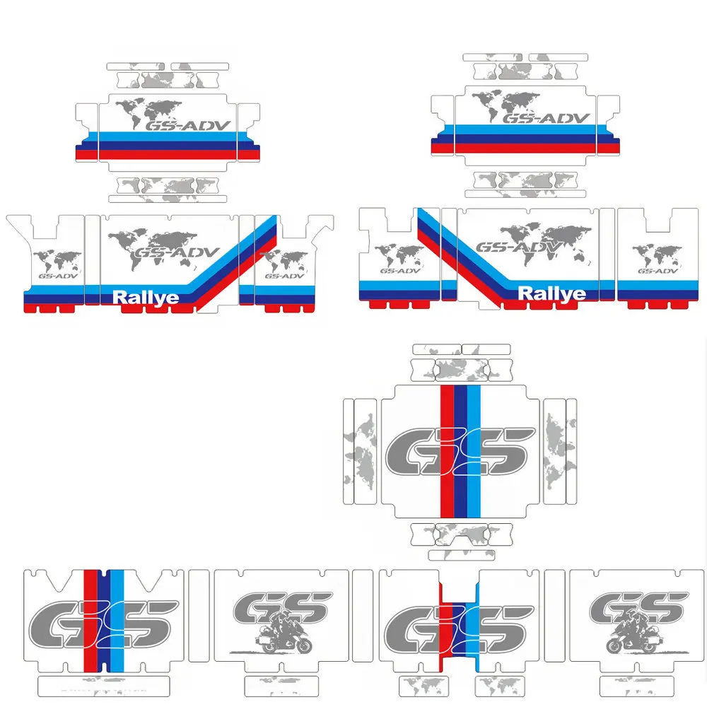 for BMW R1250GS R1250 R 1250 GS ADV R1200GS R1200 ADV Adventure Protector Cover Sticker Decal Set Suitable Aluminum BOX 1 Set