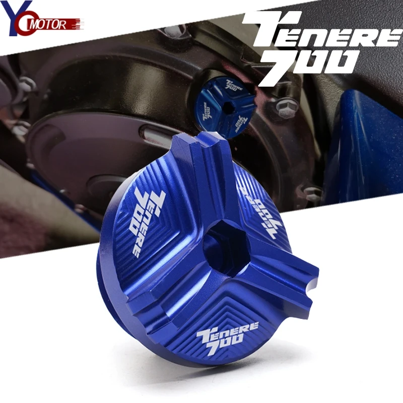New For YAMAHA TENERE 700 Tenere700 XTZ700 2019-2021 2020 Motorcycle Engine Oil Filter Cup Plug Cover Screw Aluminum Accessories