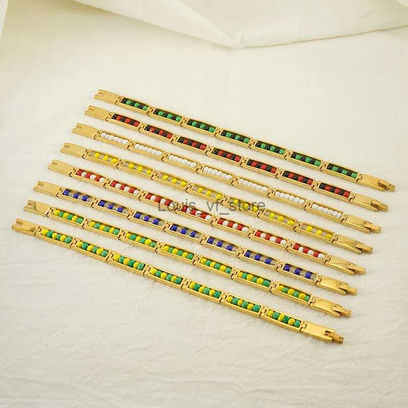 Chain Fashion Beads Bracelet Babalawo Orula Pulsera No Fade Stainless Steel Jewelry for Men/Women Gift Amulet Unisex Jewelry H240529