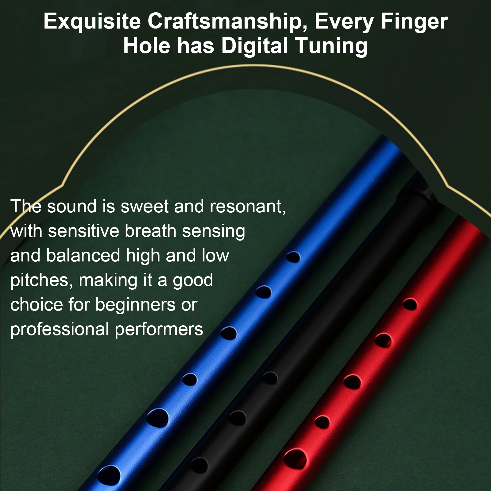 Irish Whistle C Key 6-hole Key Flute Penny Whistle Tin Whistle Wind Musical Instrument for Student Beginner Intermediate Experts