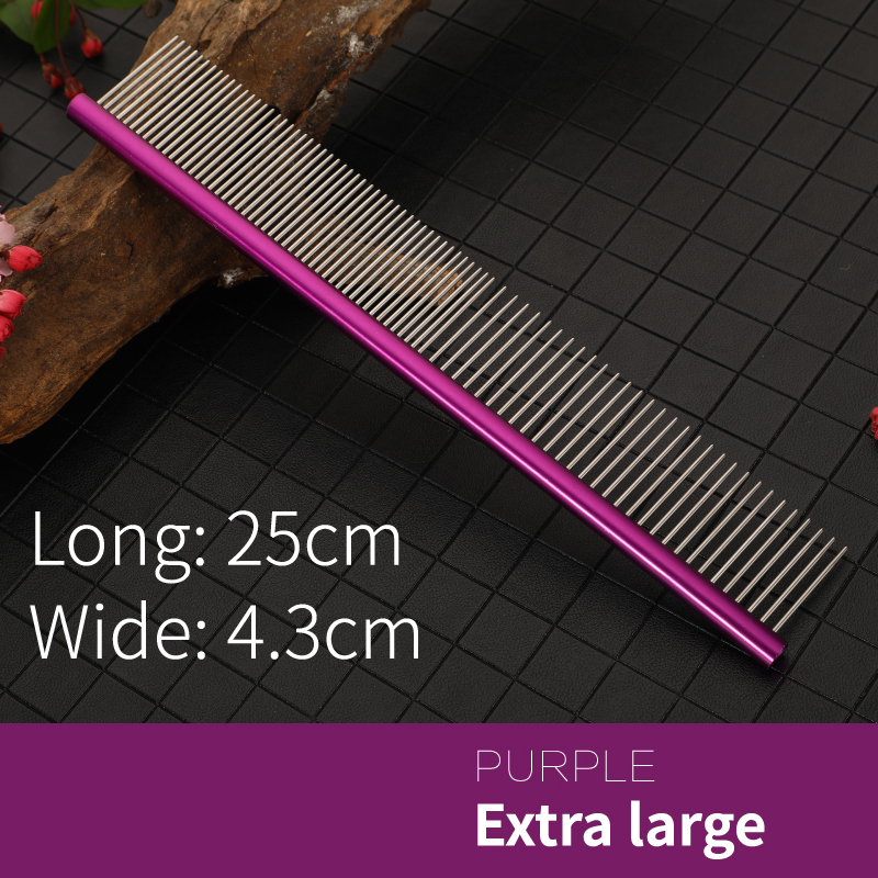 Fenice High Quality Dog Comb in Hair Combs Professional Steel Grooming Comb Dog Cat Cleaning Brush