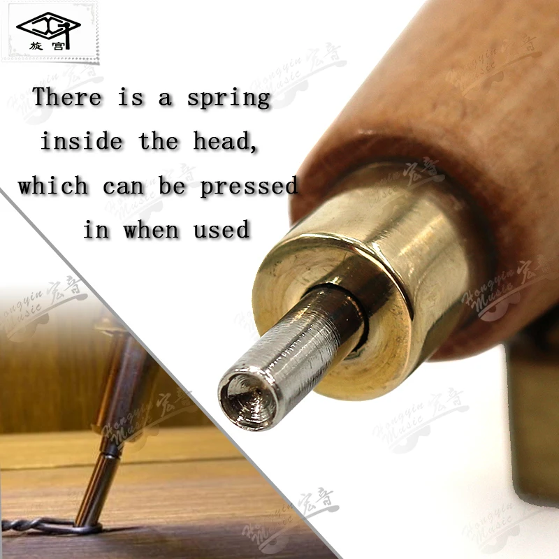 Piano tuning maintenance tools of the rotogong brand soundboard repair tools string installer string buckle hanging string chang