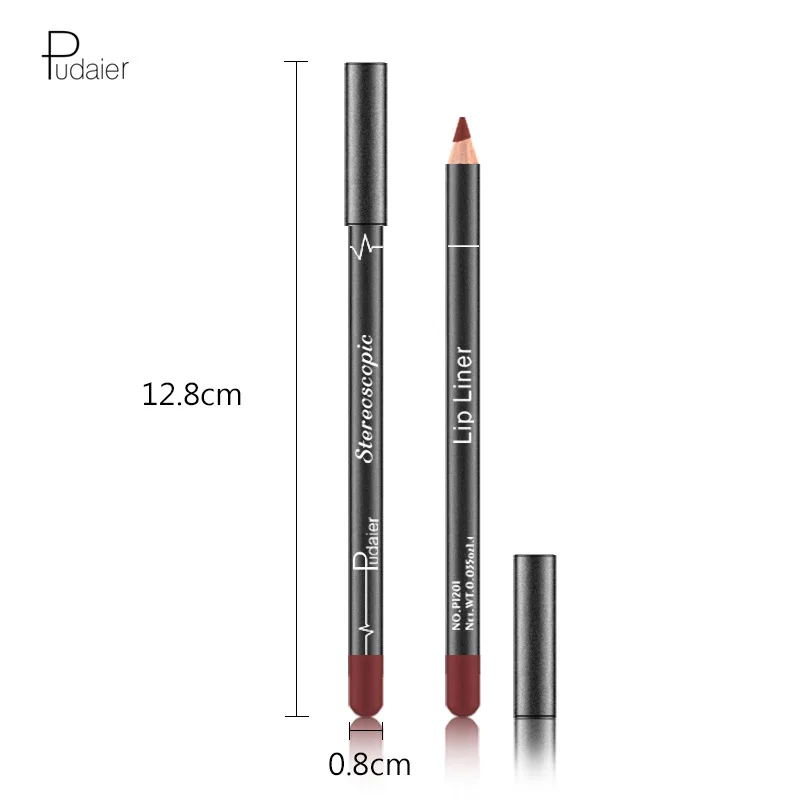eedb Sexy Matte Colors Set Lip Stick Lipliner Liner Pencil Matt Nude Lipsliner Pen Beauty Makeup Tool Cosmetic liner sliner