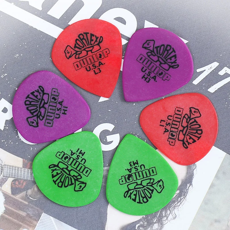 Dunlop Guitar Picks Tortex Jazz Plectrum Mediator 1.14/0.88/0.5mm for Bass Acoustic Electric Classic Guitar