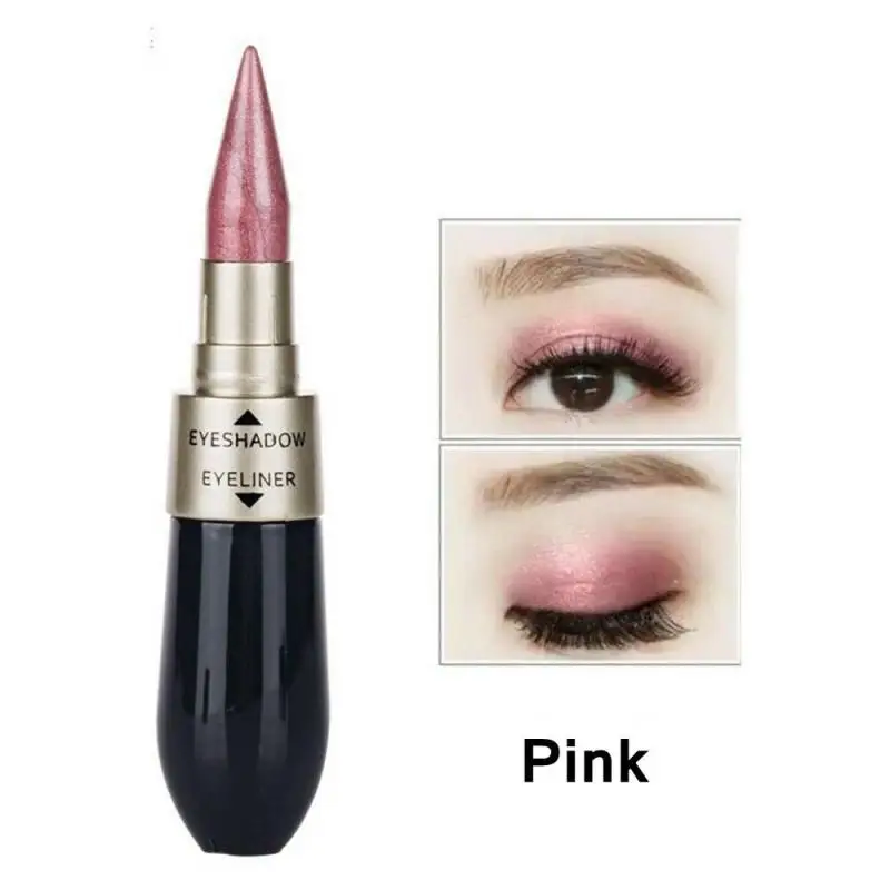 f d Eyeliner Creative Black Double end Eyeshadow Pencil Waterproof Colors Pigment Shimmer Glitter y Eye Makeup Tool HOT TSLM