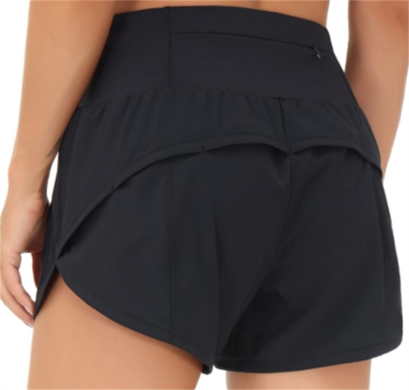 Speed Up High-Rise Lined Short Waist Sports Shorts Womens Set Quick Drying Loose Running Clothes Back Zipper Pocket Fitness Yoga New Arrivals Hot Sale