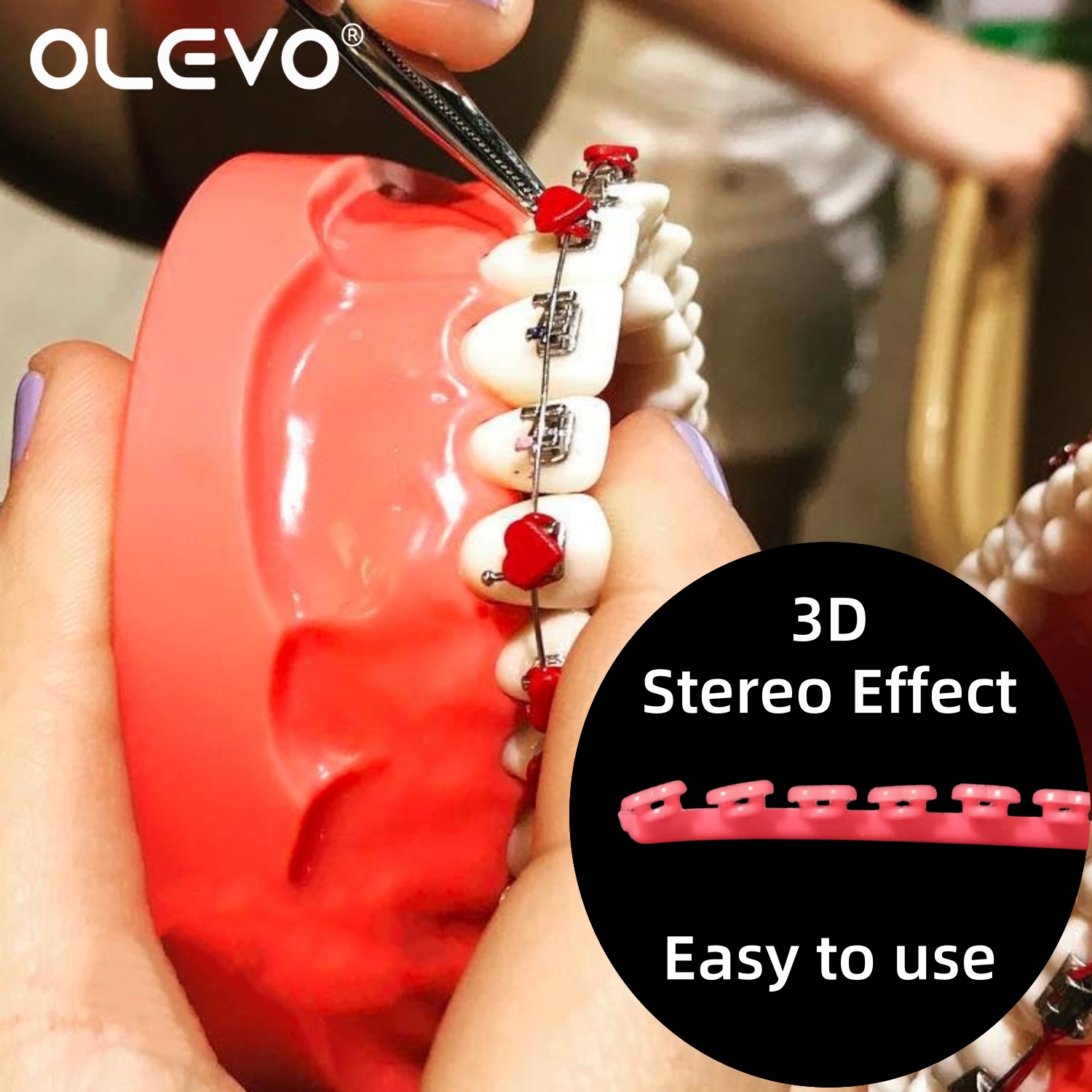 Dental Elastic Ligature Ties Orthodontic Bands Personalized Designs Colorful Star Heart flower Smiley for Ortho Braces Brackets