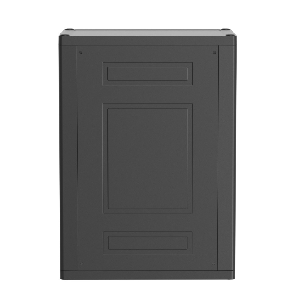 Plastic Garage Cabinet 2 Shelf, Black Finish, Living Room Storage Cabinet Perfect for Office, Living Room, Den and More