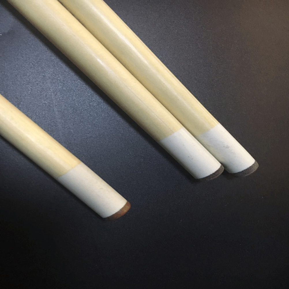 2pcs Wood Pool Cue Billiard House Bar Printing Pool Cue Sticks Billiard Accessory for Practice (Random Color)