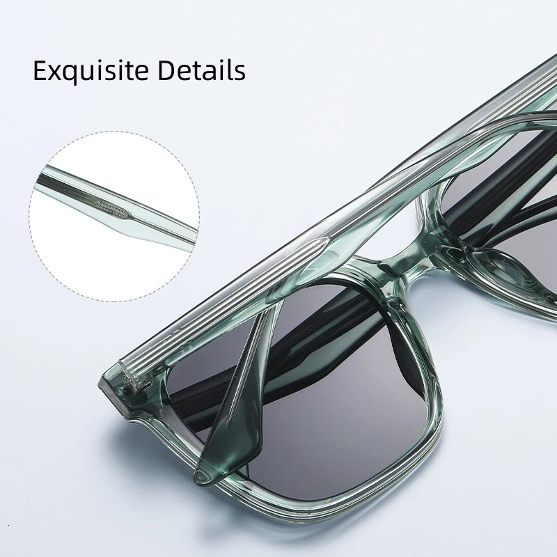 MOMOJA Fashion Business Polarized Eyeglasses Classic Retro TR Sunglasses Optical Prescription Glasses Frame For Men TR7507 240528