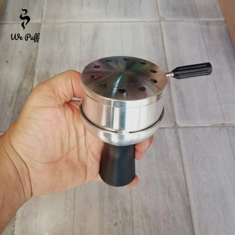 WE PUFF Arab Shisha Hookah Metal Bowl Set Charcoal Holder with Cover Heat Heat Management System Chicha for Smoking Accessories