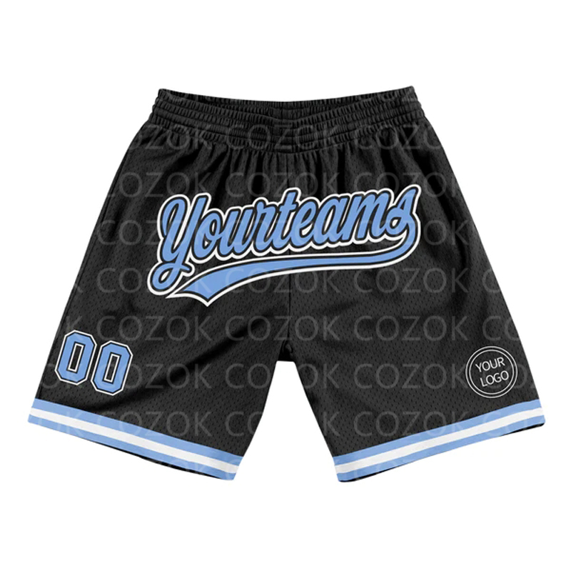 Custom Black Red White Authentic Basketball Shorts 3D Printed Men Shorts Name Mumber Quick Drying Beach Shorts