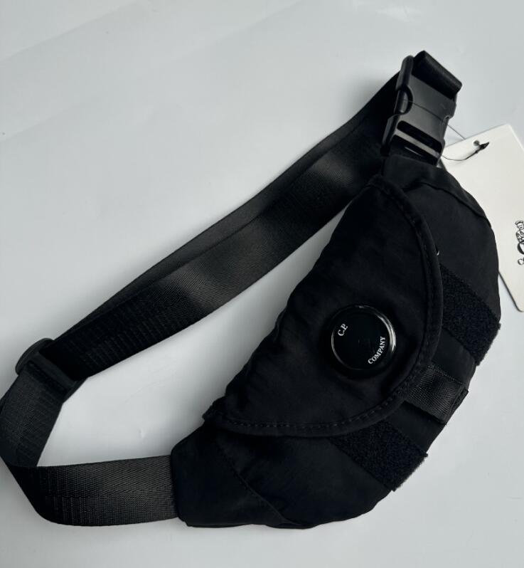Men Single Shoulder Crossbody Small multi-function Bag Cell Phone Bag Single Lens Tote Bag Chest Packs Waist Bags Black