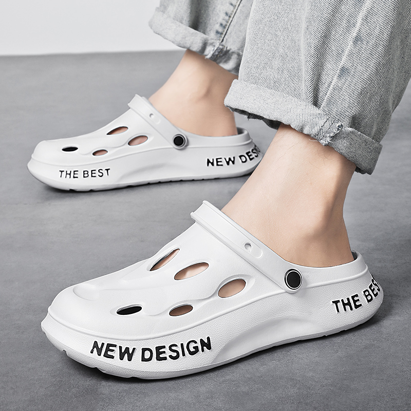 New Men Slippers Sandals Beach Outdoor Clogs Comfortable Indoor Slippers Men Casual Shoes Home Garden Shoes Mens Outdoor Sandals