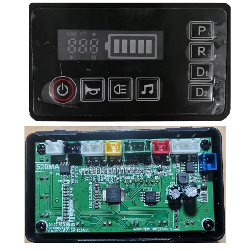 SX-MP3-12V-520MF SX-MP3-6V-12V-520MA Sx1818 Children'S Fire Truck Music Board Player Multifunctional Main Control Board