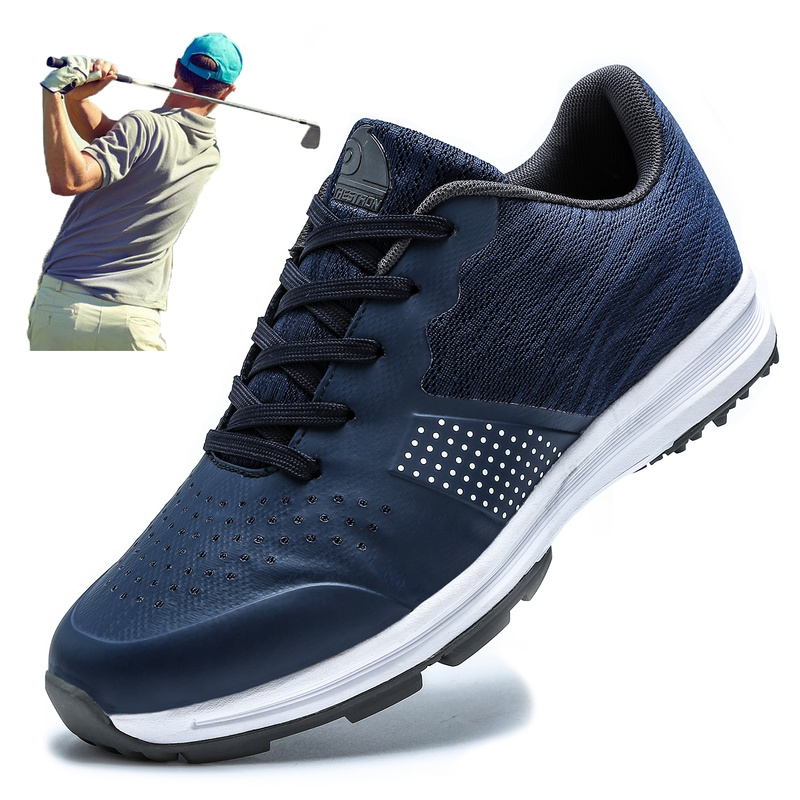 Men's Waterproof Shoes, Breathable Non-Slip Golf Sneakers, Outdoor Sport Trainer 4