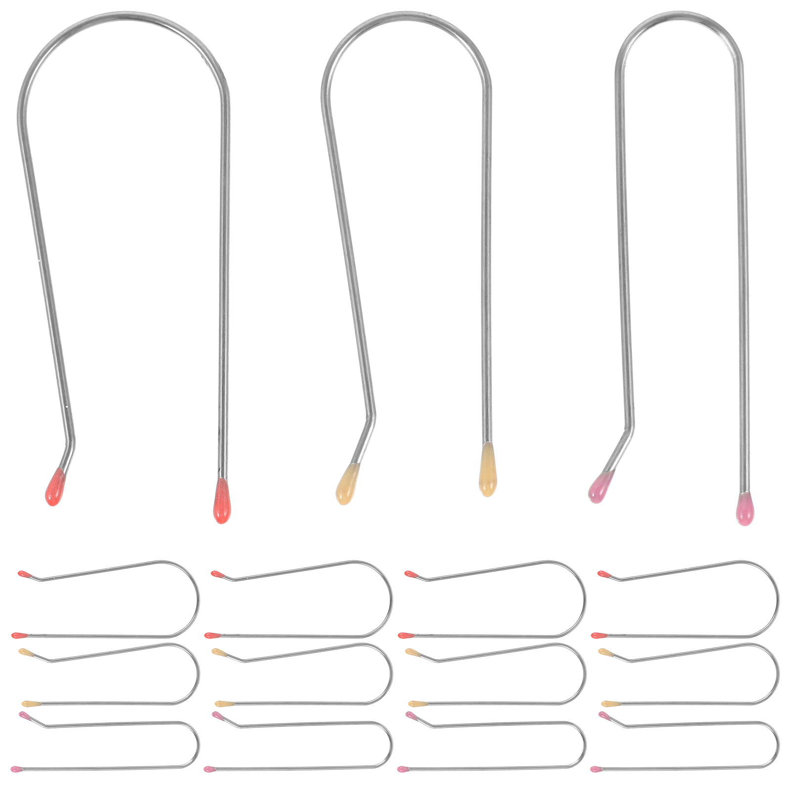 24 Pcs Hot Roller Pin Hair Curlers Replacement Clips Pins for Electric Rollers Jaw Clamps