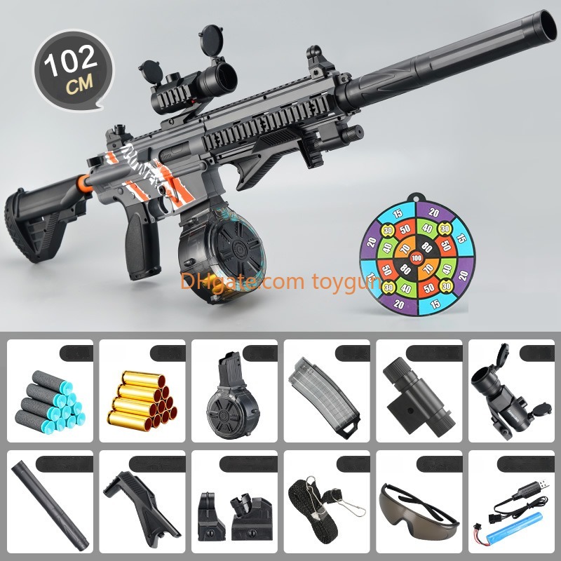 M416 QBZ Electric Manual 2 Modes Rifle Sniper Soft Bullet Toy Gun Automatic Blaster Shooting Toy Launcher For Boys Adults CS Fighting