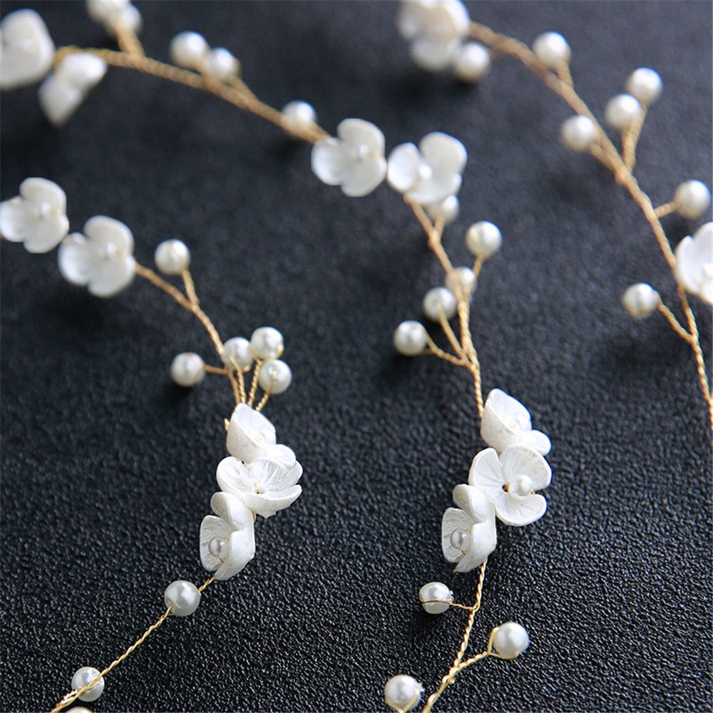 Pearl Rhinestone Women Headband Wedding Hair Accessories For Women Bride Tiara Headband Hair Jewelry Silver Color Hairband Gifts