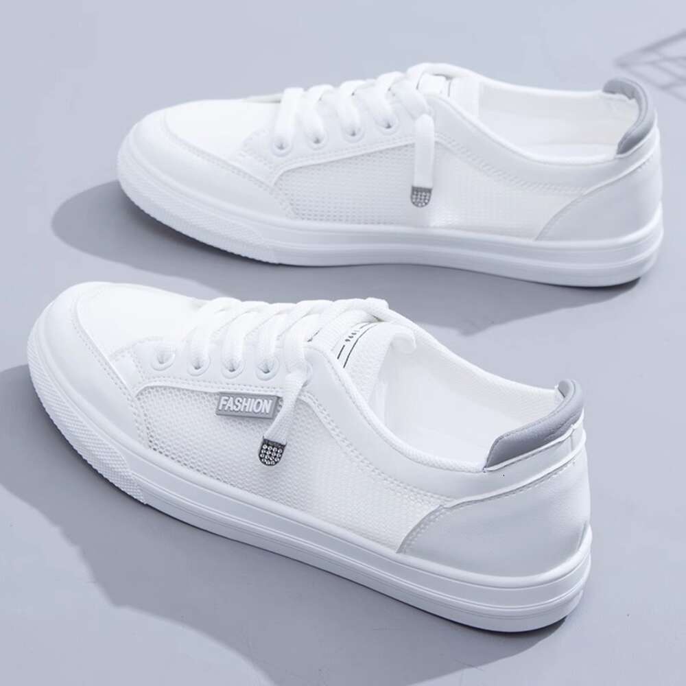 Ddmyoutdoor Little White Women S Summer New Versatile Breathable Thin Flat Sports Mesh Casual Board Shoes