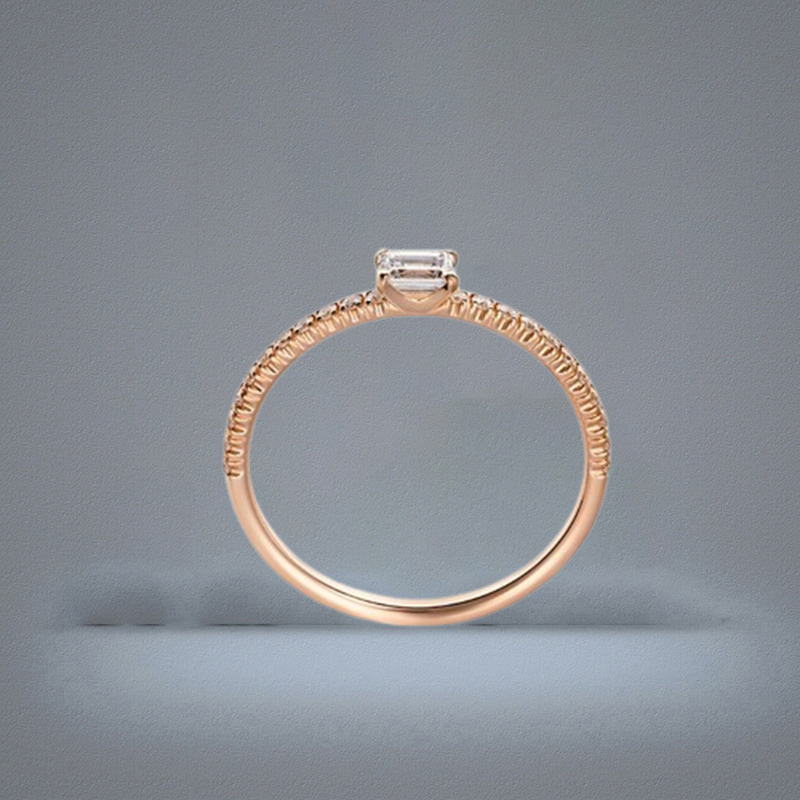 love diamond ring designer jewlery women engagement wedding rings luxury moissanite ring Rose gold Silver Titanium