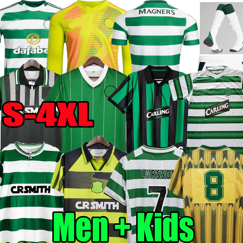 3XL 4XL 23 24 25 retro Celtic LARSSON MCGREGOR Soccer Jerseys KYOGO NAKAMURA FORREST Home Away 82 84 85 86 87 89 91 92 93 95 97 1998 99 00 goalkeeper Men kids Football Shirts