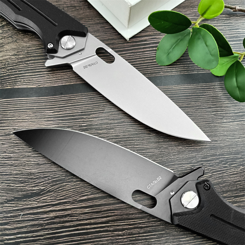 Russian HOKC High Quality G10 Camping Outdoor Tactics Pocket Multifunctional Portable Assisted Flipper Folding Fruit Knife EDC Cutting Tool