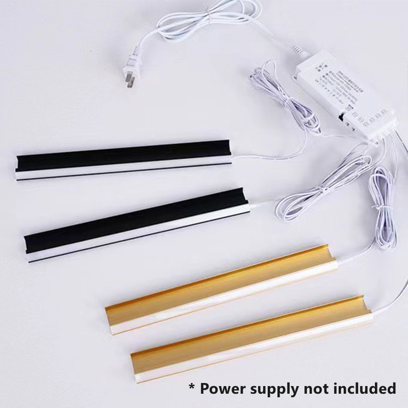 LED Cabinet Lamp Wardrobe 45 Degree Oblique Lighting for 18mm Layer Board Closet led Aluminum Profile Clip Shelf Bar Strip Light
