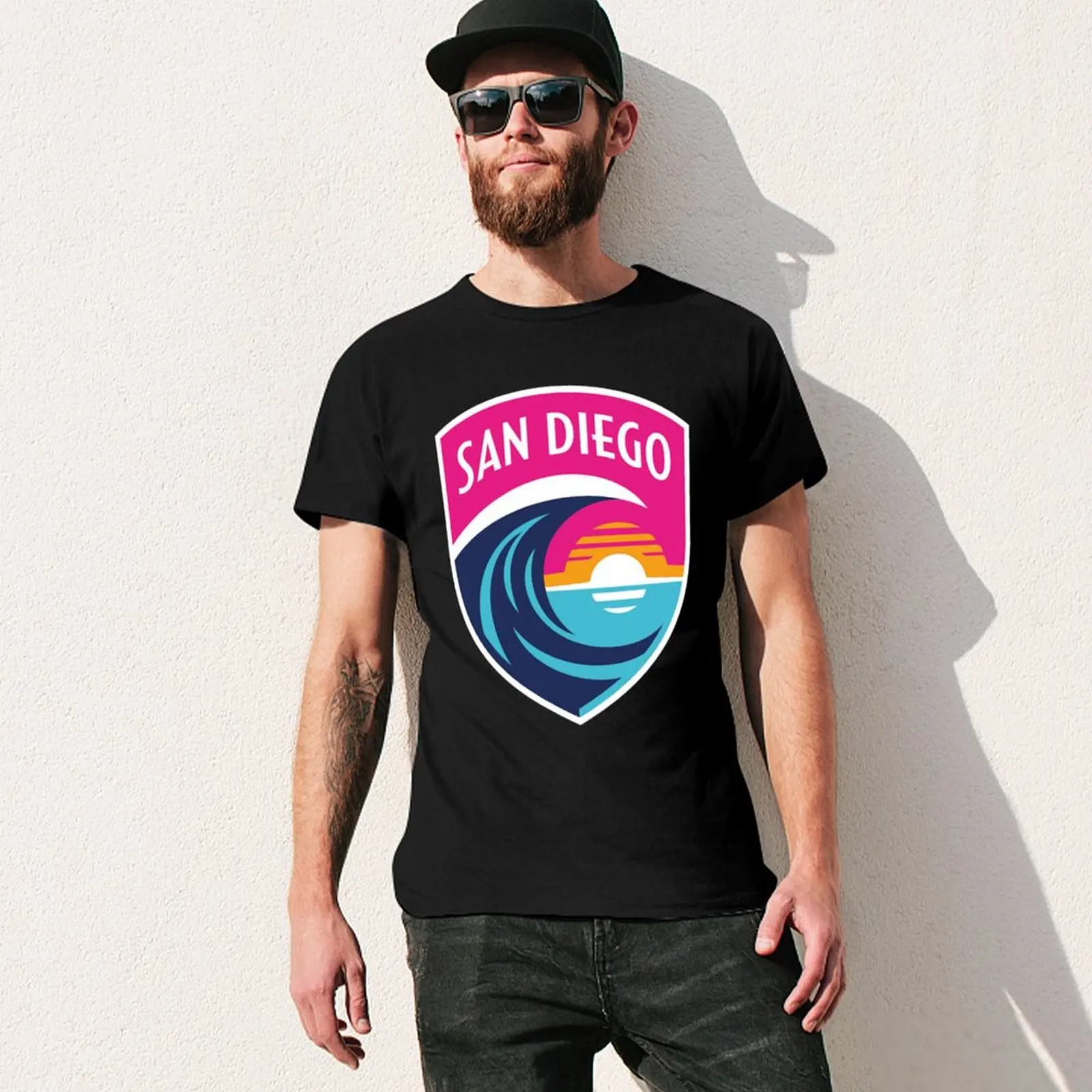 San Diego Wave FC T-shirt tees anime Short sleeve tee big and tall t shirts for men