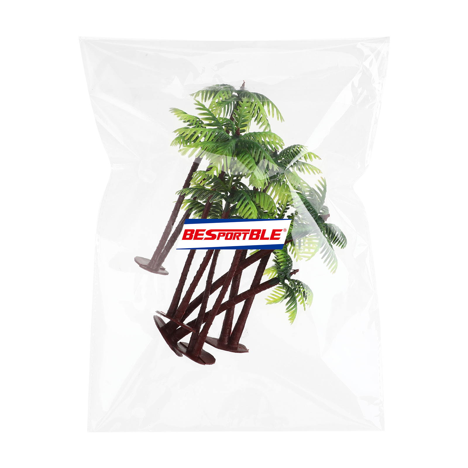 Inflatable Faux Plant Palm Trees Decorations Fish Tank Micro Landscape Artificial