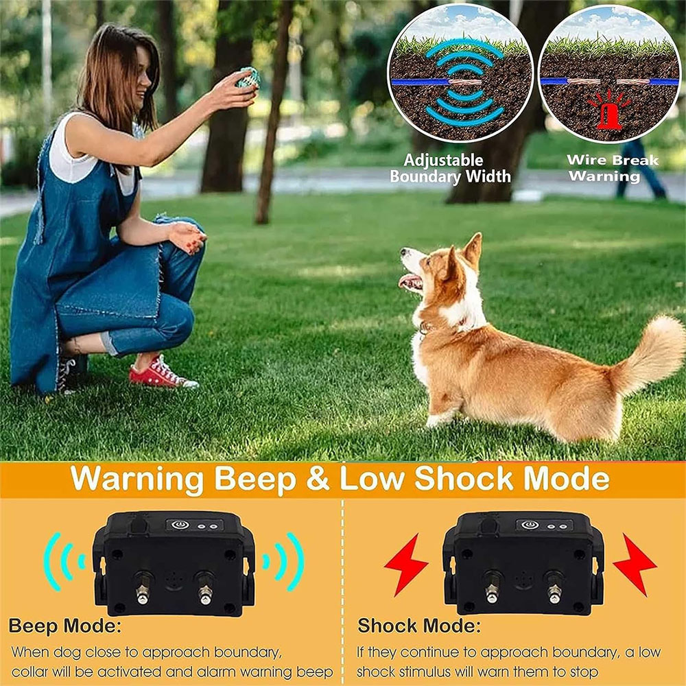 Multi-Dog Fencing Collars Electric Dog Collars for Wired Pet Fence System W227/W227B/023/026/TP16/TP17 Replacement Receivers