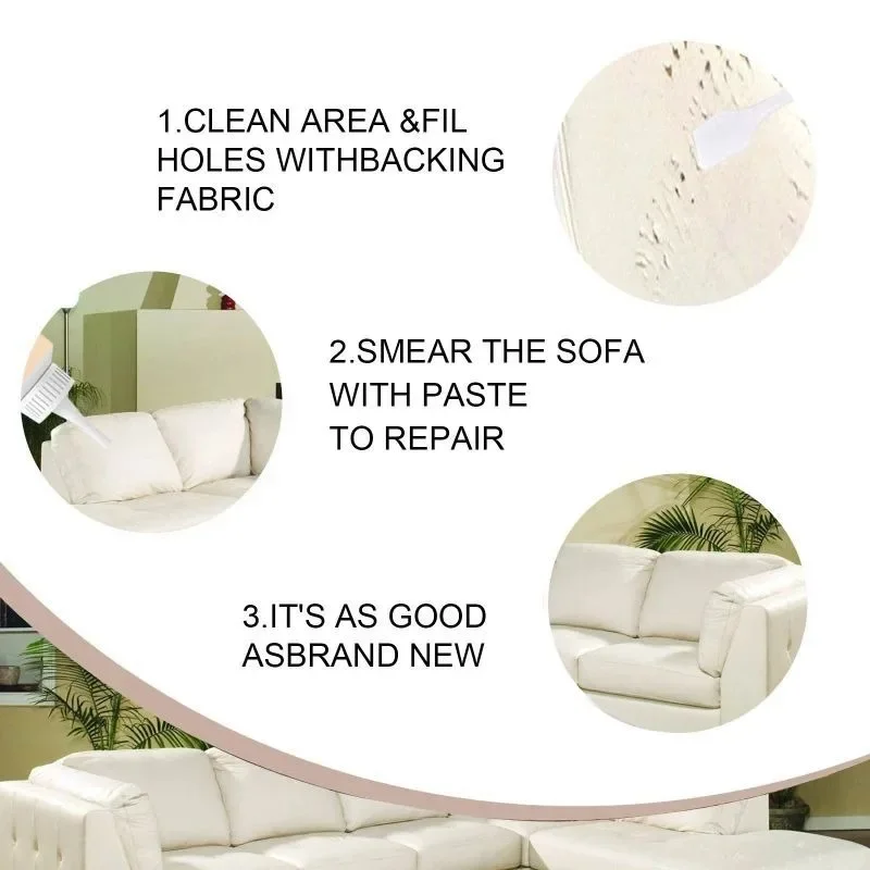Leather Patch Cream Leather Scratches and Cracks Leather Repair Car Seat Leather Sofa Repair Cream Leather Reconditioning Cream