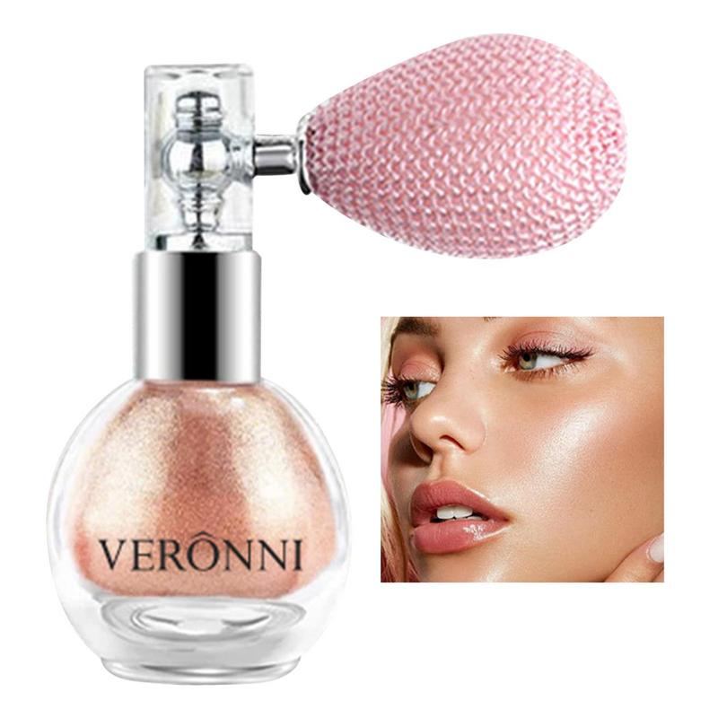 Sparkle Powder Spray Shiny Body Glitter Spray Body Glitter High Gloss Makeup Spray Body Bronzer Highlight Powder Spray