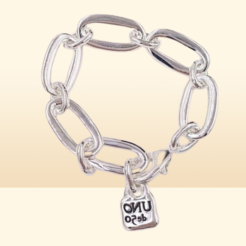 New Arrival Authentic Bracelet Awesome Friendship Bracelets UNO de 50 Plated Jewelry Fits European Style Gift For Women Men PUL094