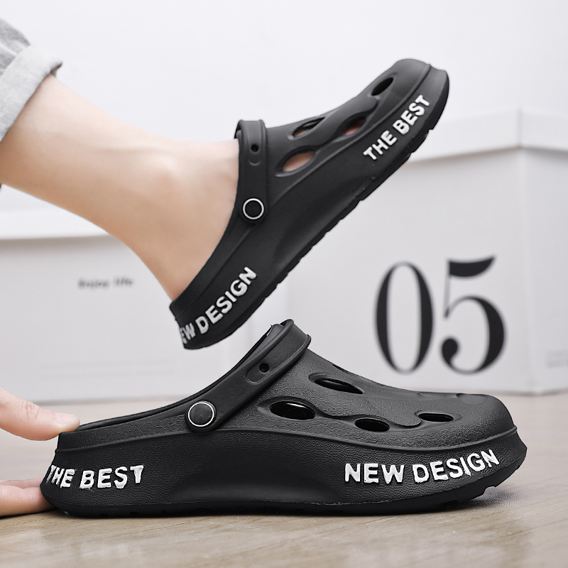 New Men Slippers Sandals Beach Outdoor Clogs Comfortable Indoor Slippers Men Casual Shoes Home Garden Shoes Mens Outdoor Sandals