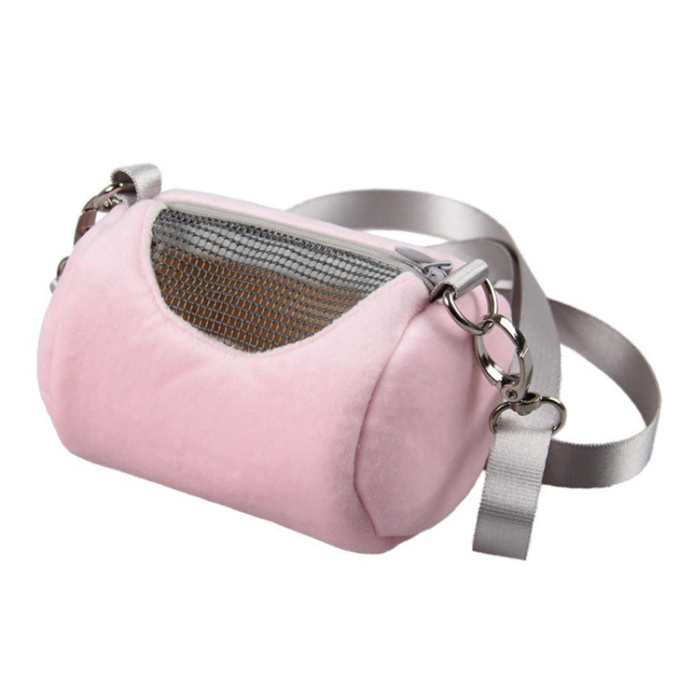 Hamster carrier bag pet cage cross body accessories cylinder design soft practical house travel portable squirrel bag