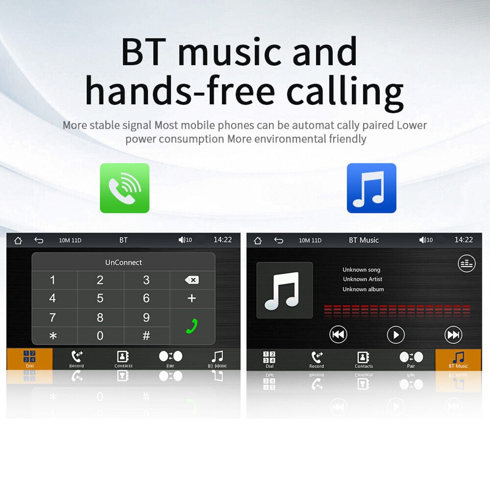 Carplay Android Auto Car Monitor HD Display MP5 Player 7.0 Inch Touch Screen Bluetooth-Compatible WiFi FM Radio Reversing Camera