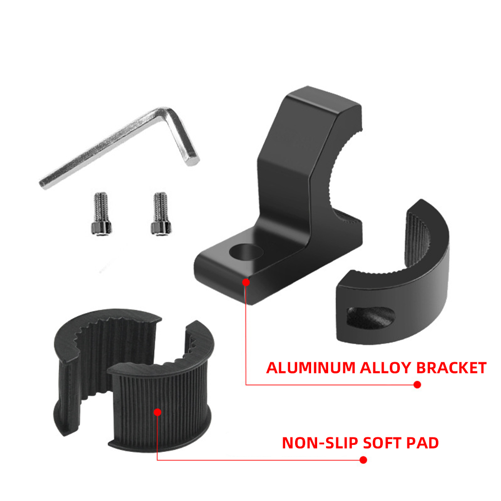 1pc Motorbike LED Light Bar Clamps Brackets Tube Clamp Mount Kit For Motorcycle Fog Light Mount Motorcycle Accessories Black