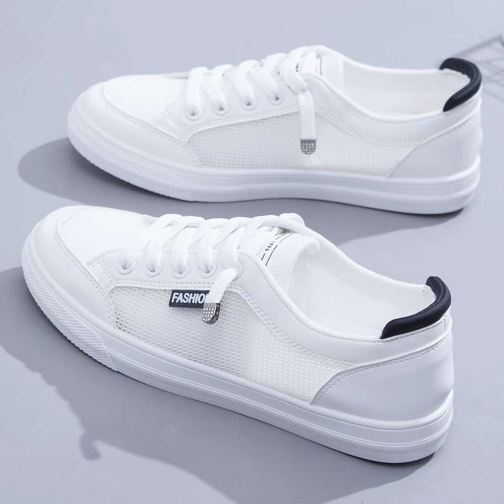 Ddmyoutdoor Little White Women S Summer New Versatile Breathable Thin Flat Sports Mesh Casual Board Shoes