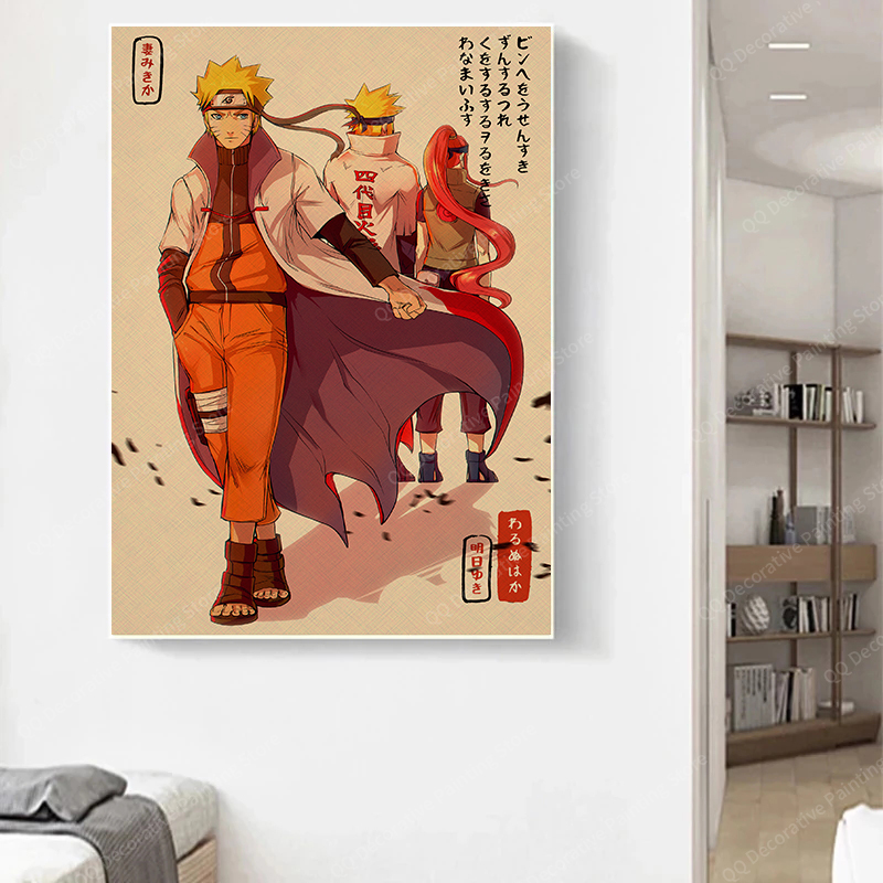Japanese Anime Naruto Canvas Painting Uchiha Itachi Naruto Jiraya Wall Art Poster Print Mural Living Room Decor Pictures Cuadros